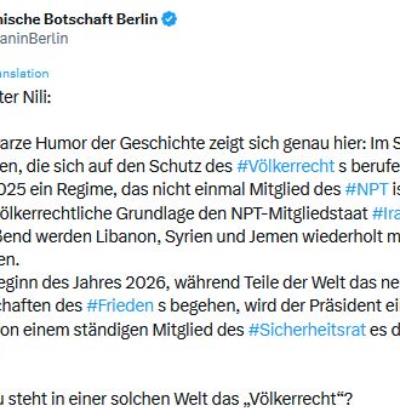 Wo genau steht in einer solchen Welt das „Völkerrecht“?